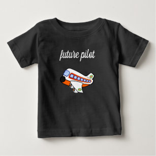 T-shirt Pour Bébé Le futur avion-caricature du pilote