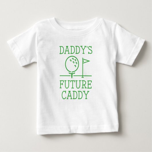 T-shirt Pour Bébé Le futur caddy de papa (Devant)