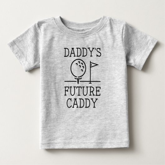 T-shirt Pour Bébé Le futur caddy de papa (Devant)