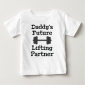 T-shirt Pour Bébé Le futur partenaire de levage de papa (Devant)