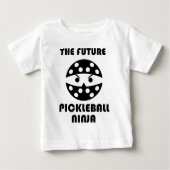 T-shirt Pour Bébé Le futur Pickleball Ninja, mignon (Devant)