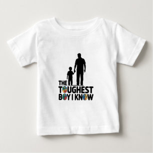 T-shirt Pour Bébé Le garçon le plus dur que je connaisse Fête des pè