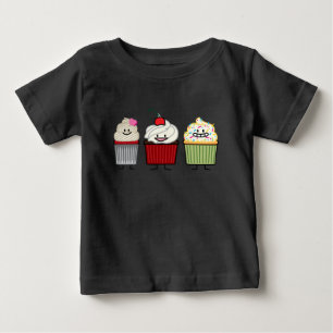 T-shirt Pour Bébé Le glaçage de famille de petit gâteau arrose le