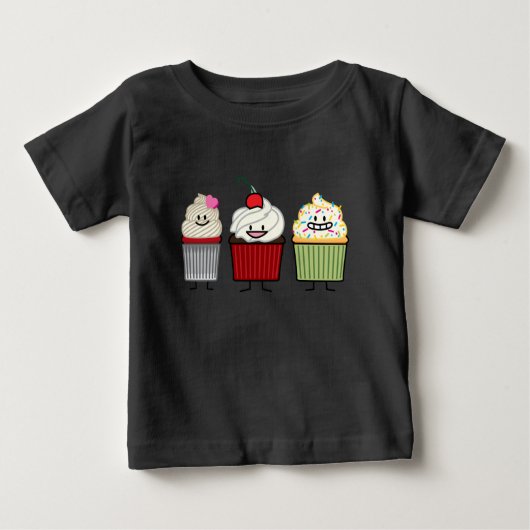 T-shirt Pour Bébé Le glaçage de famille de petit gâteau arrose le (Devant)