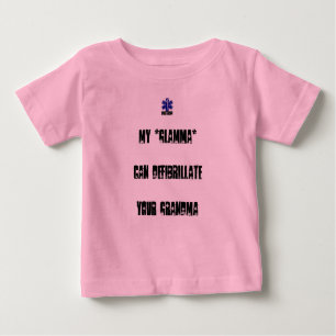 T-shirt Pour Bébé Le *Glamma* de M peut Defibrillate votre