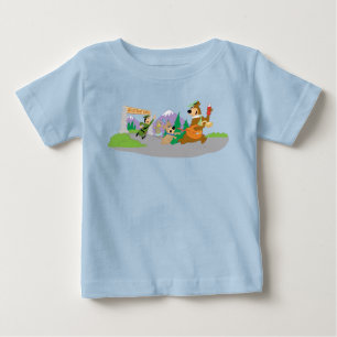 T-shirt Pour Bébé Le grand panier de pique-nique de Yogi Bear