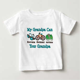 T-shirt Pour Bébé Le grand-papa Outswim le bébé de triathlon dépassé