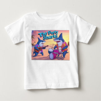 T-shirt Pour Bébé Le groupe Party Sharks