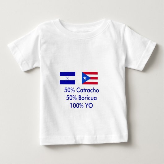 T-shirt Pour Bébé Le Honduras Porto Rico - customisé (Devant)