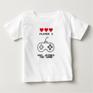T-shirt Pour Bébé Le Joueur 3 A Rejoint L'Équipement De Jeu Correspo