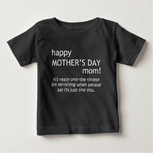 T-shirt Pour Bébé le jour de mère heureux