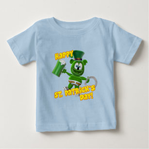 T-shirt Pour Bébé Le jour de St Patrick gommeux d'ours