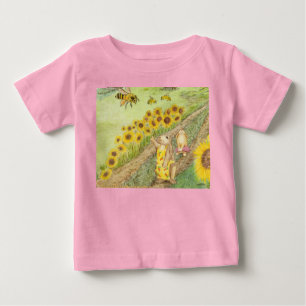 T-shirt Pour Bébé Le Lapin De Miel Rencontre Les Abeilles De Miel