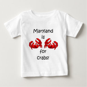 T-shirt Pour Bébé Le Maryland est pour des crabes