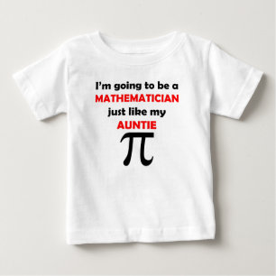 T-shirt Pour Bébé Le mathématicien aiment ma tante