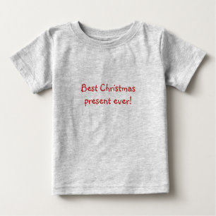 T-shirt Pour Bébé Le meilleur cadeau de Noël jamais ! Onsie de bé