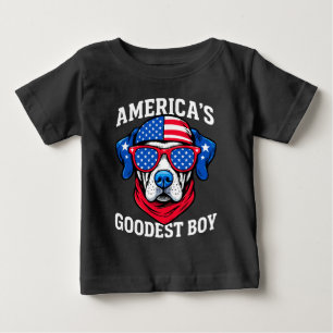 T-shirt Pour Bébé Le meilleur chien des États-Unis