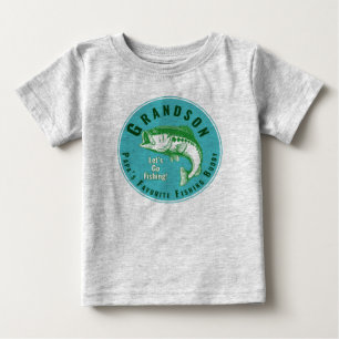 T-shirt Pour Bébé Le meilleur compagnon de pêche de Papa