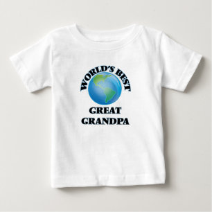 T-shirt Pour Bébé Le meilleur grand grand-papa du monde