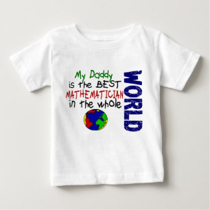 T-shirt Pour Bébé Le meilleur mathématicien en monde 2 (papa)