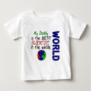 T-shirt Pour Bébé Le meilleur scientifique en monde 2 (papa)