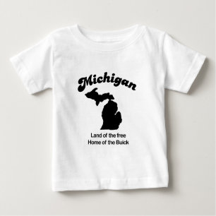 T-shirt Pour Bébé Le Michigan - terre de la maison libre de Buick
