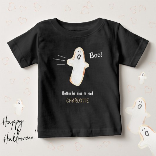T-shirt Pour Bébé Le mignon fantôme 'Boo ! ' Halloween