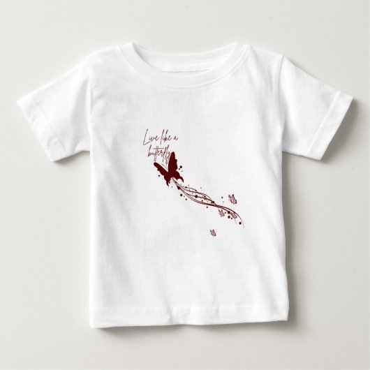 T-shirt Pour Bébé Le mignon papillon (Devant)