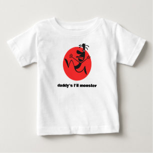 T-shirt Pour Bébé "le monstre de papa"