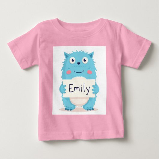 T-shirt Pour Bébé Le Monstre Enchanté d'Emily (Devant)