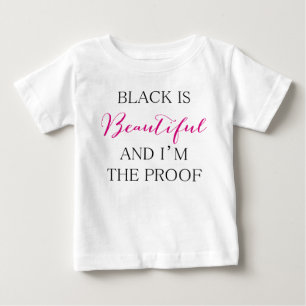 T-shirt Pour Bébé Le noir est beau