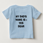 T-shirt Pour Bébé Le nom de HiMy n'est PAS AUCUN (Dos)