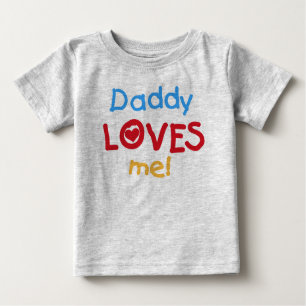 T-shirt Pour Bébé Le papa m'aime combinaison du football de bébé