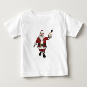 T-shirt Pour Bébé Le Père Noël aime les chats siamois