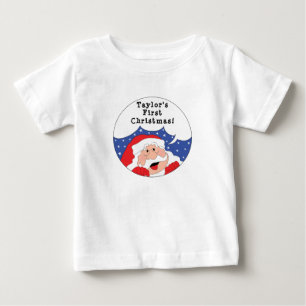 T-shirt Pour Bébé Le Père Noël dit :