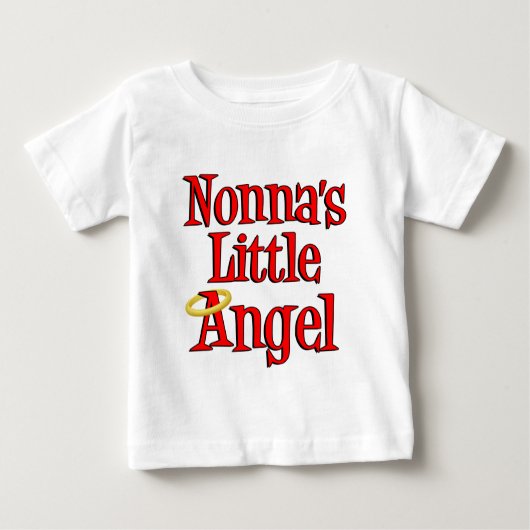 T-shirt Pour Bébé Le petit ange de Nonna (Devant)