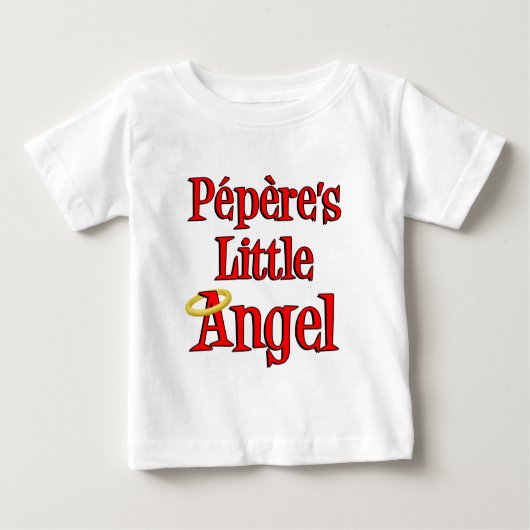 T-shirt Pour Bébé Le petit ange de Pepere (Devant)