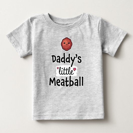 T-shirt Pour Bébé Le petit bouillon de viande de papa (Devant)
