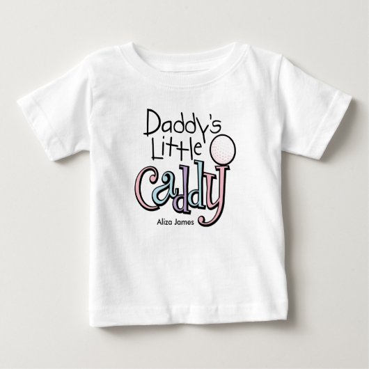 T-shirt Pour Bébé Le petit caddy de papa (Devant)