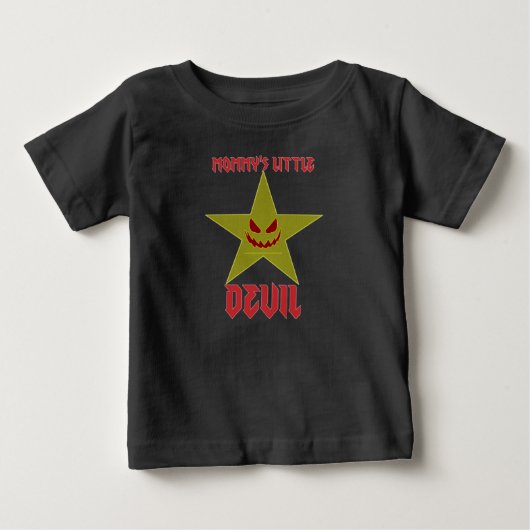 T-shirt Pour Bébé Le petit diable de maman (Devant)