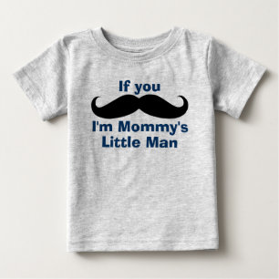 T-shirt Pour Bébé Le petit homme de maman moustache