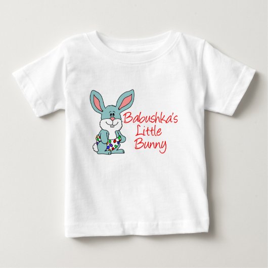 T-shirt Pour Bébé Le petit lapin de Babushka (Devant)
