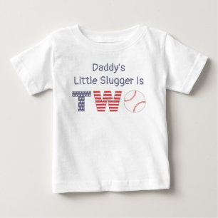 T-shirt Pour Bébé Le petit lugger de papa est à deux, l'anniversair