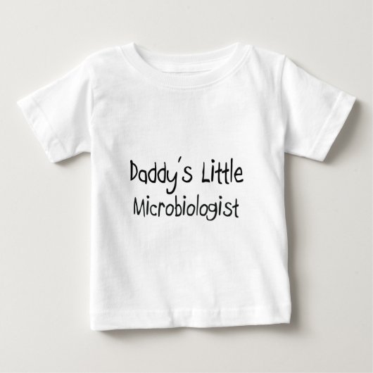 T-shirt Pour Bébé Le petit microbiologiste du papa (Devant)