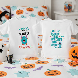 T-shirt Pour Bébé Le petit monstre de Maman Halloween drôle