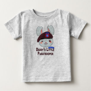 T-shirt Pour Bébé "Le petit parachutiste de papa Bunny"