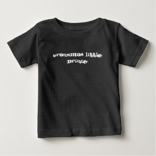 T-shirt Pour Bébé Le petit prince de grand-mère chemise noire