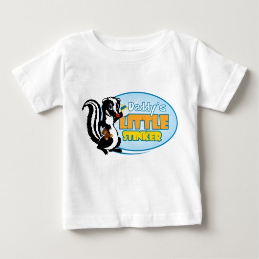 T-shirt Pour Bébé Le petit puant de papa (Devant)