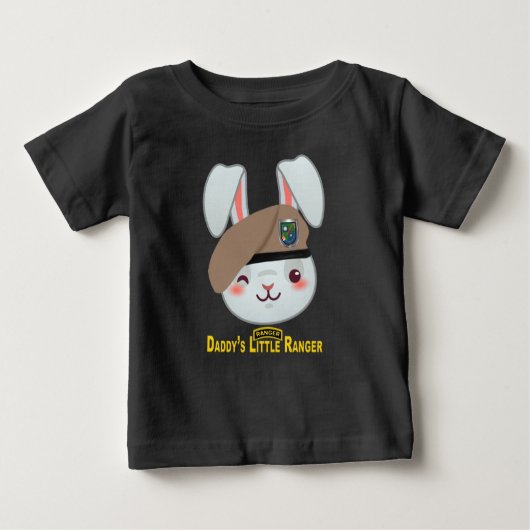 T-shirt Pour Bébé "Le petit Ranger de papa" (Devant)