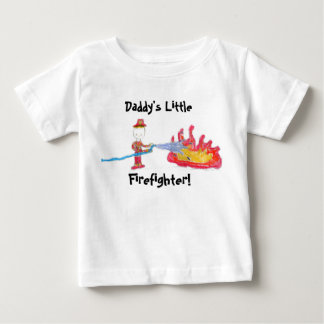 T-shirt Pour Bébé Le petit sapeur-pompier du papa !